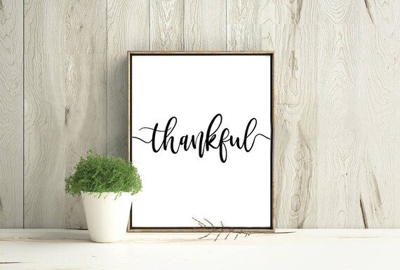 thumbnail image 2 of Thankful Word Art Hanging Sign - Black Textured Plastic Wall Decor For Kitchen 2 of 5