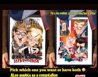 Bottom cartoon poster + Young Ones