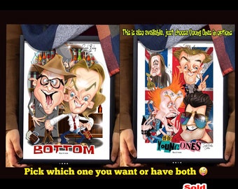 Bottom cartoon poster + Young Ones