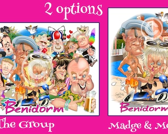 Benidorm TV series cartoon -as poster and other options