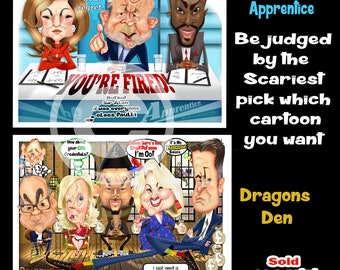 Dragons Den  or The Apprentice Cartoon
