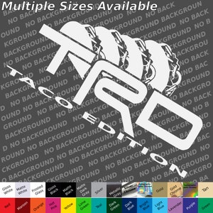 Niestandardowa naklejka TRD Taco Racing Development na ciężarówkę Tacoma Offroad