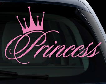 Princess Crown Vinyl Decal Sticker