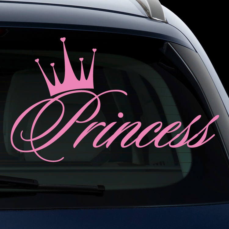 Princess Crown Vinyl Decal Sticker - Etsy