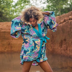 Festival Kimono/Party Kimono/Festival Outfit/Bohemian Kimono/Funky Kimono/Festival Robe/Burning Man Outfit/Bohemian Outfit/Beach duster