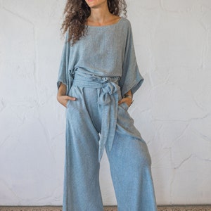 Silk Palazzo Pants -  UK