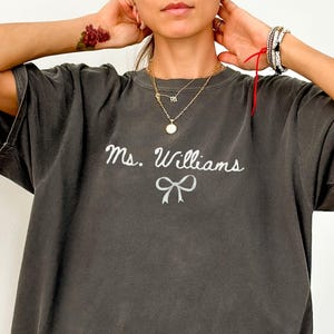 Custom Teacher Name Shirt, Comfort Colors Teacher Shirt, Personalized Teacher Name Shirt, Teacher Gifts, Back to School Teacher Appreciation