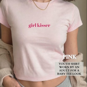 Lesbian Shirt, Funny Girl Kisser Lesbian Pride Baby Tee Shirt,Queer Pride Party Group Matching Shirt,LGTBQIA Gift for Her,Gift for Girfriend