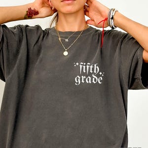 Fifth Grade Teacher Shirt, Comfort Colors 5th Grade Teacher Shirt, Fifth Grade Team Back to School Tee, Elementary Teacher Appreciation Gift