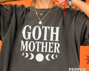 Halloween Mom Shirt, Comfort Colors Mom T-Shirt, Funny Goth Mother Halloween Shirt, Halloween Mama Tee, Spooky Mom T, Halloween Gift for Mom