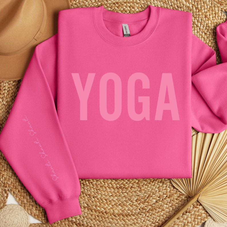 Yoga Sweatshirt Shanti Mantra on Sleeve Meditation Sweater, Mother's