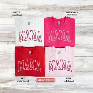 Moletom personalizado BORDADO para mamãe, suéter bordado personalizado para o dia das mães, gola redonda personalizada para a mãe, presente para a mãe, presente para o dia das mães para ela