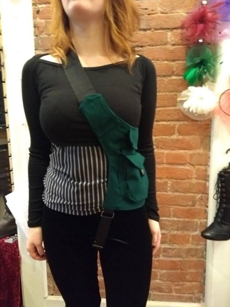 Steampunk Pocket Belt Green