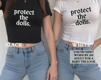 Trans Pride Baby Tee,Protect The Dolls Baby Tee,Gender Equality Shirt,Trans Kids Shirt,Human Rights Activist Tee,Feminist Shirt,Gift for Her