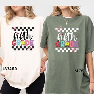Fifth Grade Teacher Shirt, Comfort Colors 5th Grade Teacher Shirt, Fifth Grade Team Back to School Tee, Elementary Teacher Appreciation Gift