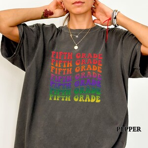 Fifth Grade Teacher Shirt, Comfort Colors 5th Grade Teacher Shirt, Fifth Grade Team Back to School Tee, Elementary Teacher Appreciation Gift