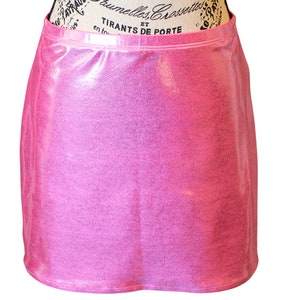 The VM Mini Skirt - Sparkly Pink Mini Skirt Clubwear Rave Wear Festival Outfit Rave Clothing EDM Burning Man Festival Costume Christmas Gift