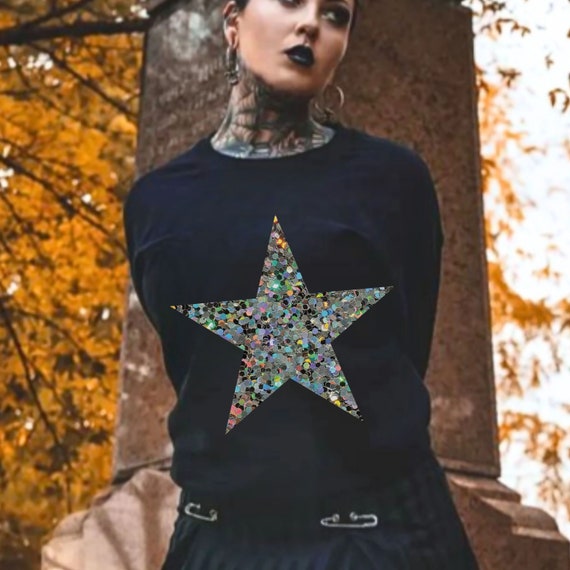 Women's Sweatshirt, Retro 90s Y2K Star Sweater, Vintage Style Sparkly Effect Star Crewneck, Christmas Gifts for Her, Alternative Mom Gift - Etsy Women's Sweatshirt, Retro 90s Y2K Star Sweater, Vintage Style Sparkly Effect Star Crewneck, Christmas Gifts for Her, Alternative Mom Gift - Etsy