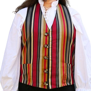 The VM Men&#39;s Waistcoat -Victorian Handmade Steampunk Vest, Alternative Wedding Vest For Groomsmen, Goth Medieval Fey Dark Academia WaistCoat