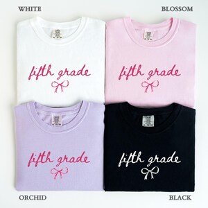 Fifth Grade Teacher Shirt, Comfort Colors 5th Grade Teacher Shirt, Fifth Grade Team Back to School Tee, Elementary Teacher Appreciation Gift