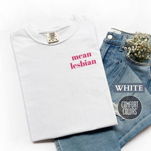 Lesbian Pride Comfort Colors® Shirt,Funny Mean Lesbian T Shirt,Funny Lesbian Top, Matching Lesbian Shirts,Gay Shirt,Pride Month Gift for Her