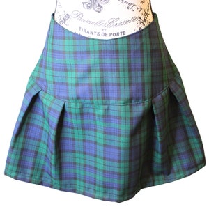 The VM Kilt Skirt - Dark Academia Short Tartan Skirt, 90s Y2K Gothic Punk School Girl Skirt, Christmas Party Outfit, Christmas Gift for Her