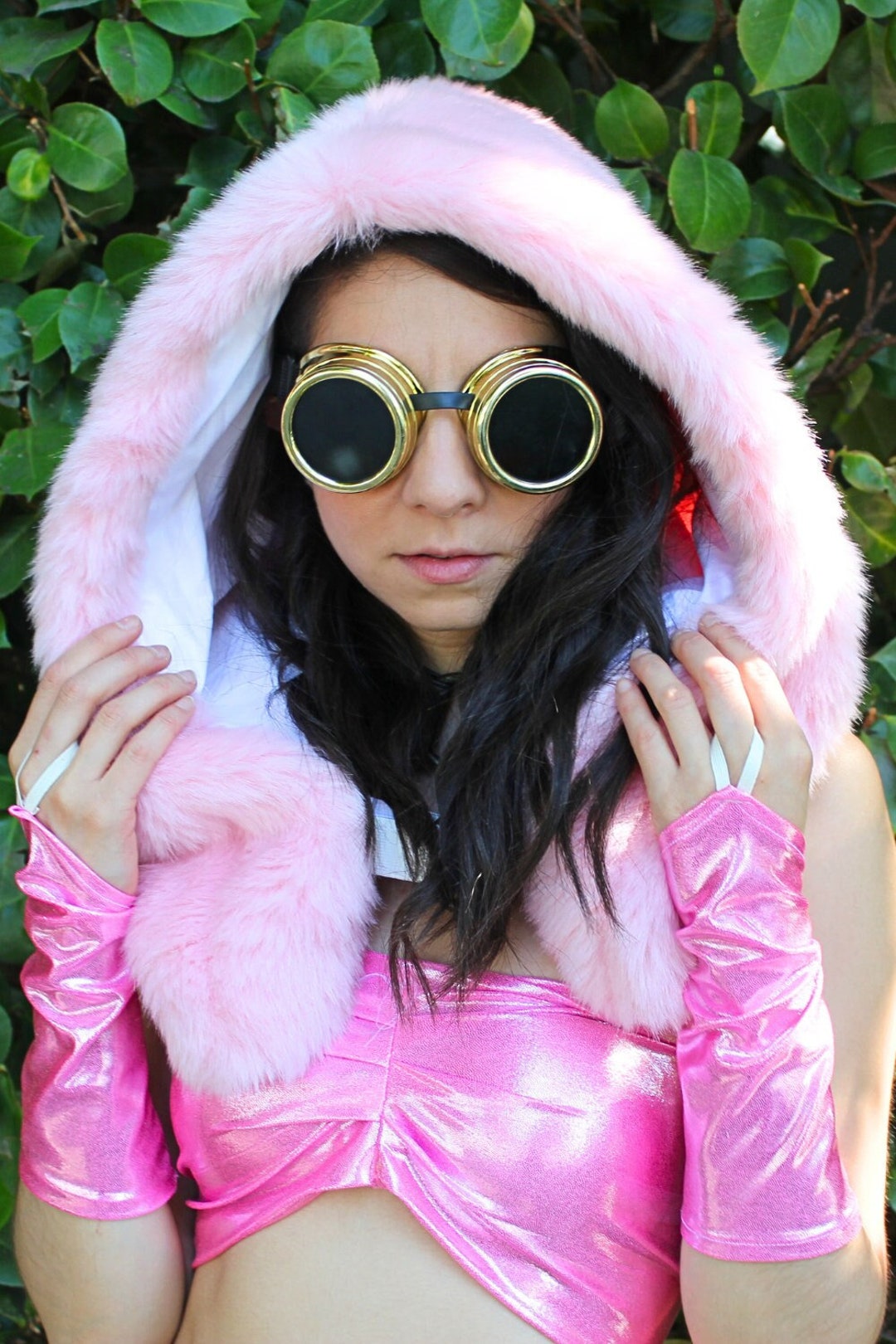 GRAF'S FURS Exclusive Genuine Golden Rabbit Fur Vintage Coat