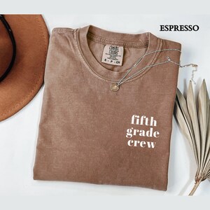 Fifth Grade Teacher Shirt, Comfort Colors 5th Grade Teacher Shirt, Fifth Grade Team Back to School Tee, Elementary Teacher Appreciation Gift
