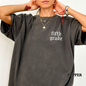 Fifth Grade Teacher Shirt, Comfort Colors 5th Grade Teacher Shirt, Fifth Grade Team Back to School Tee, Elementary Teacher Appreciation Gift