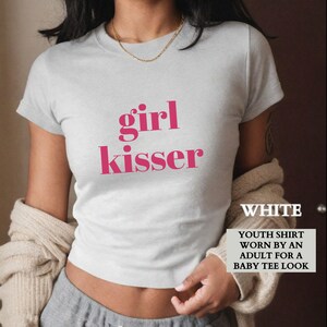 Lesbian Shirt, Funny Girl Kisser Lesbian Pride Baby Tee Shirt,Queer Pride Party Group Matching Shirt,LGTBQIA Gift for Her,Gift for Girfriend