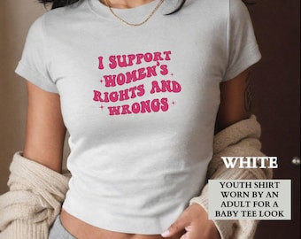 おもしろベビーTシャツ、女性の権利と不当性を支持するベビーTシャツ、おもしろユーモアシャツ、フェミニストシャツ、女性エンパワーメントシャツ、彼女へのギフト