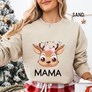 Reindeer Family Christmas Shirt,Personalized Christmas Family Shirt,Custom Family Name Tee,Funny Christmas Tee, Gift For Christmas,Xmas Gift