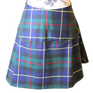 The VM Kilt Skirt - Dark Academia Short Tartan Skirt, 90s Y2K Gothic Punk School Girl Skirt, Christmas Party Outfit, Christmas Gift for Her