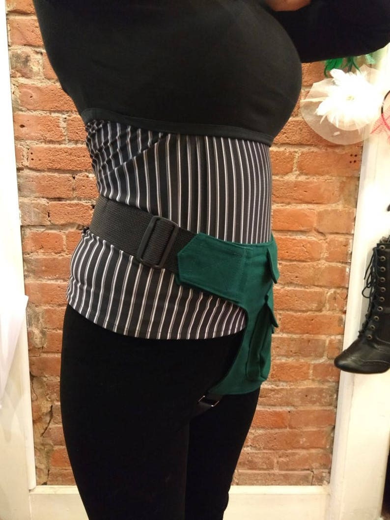 Steampunk Pocket Belt Green