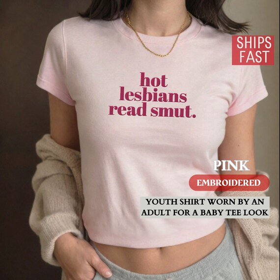 Personalized EMBROIDERED Baby Tee Shirt, Custom Lesbian Pride Hot