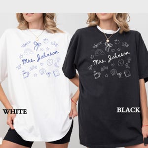 Custom Teacher Name Shirt, Comfort Colors Teacher Shirt, Personalized Teacher Name Shirt, Teacher Gifts, Back to School Teacher Appreciation