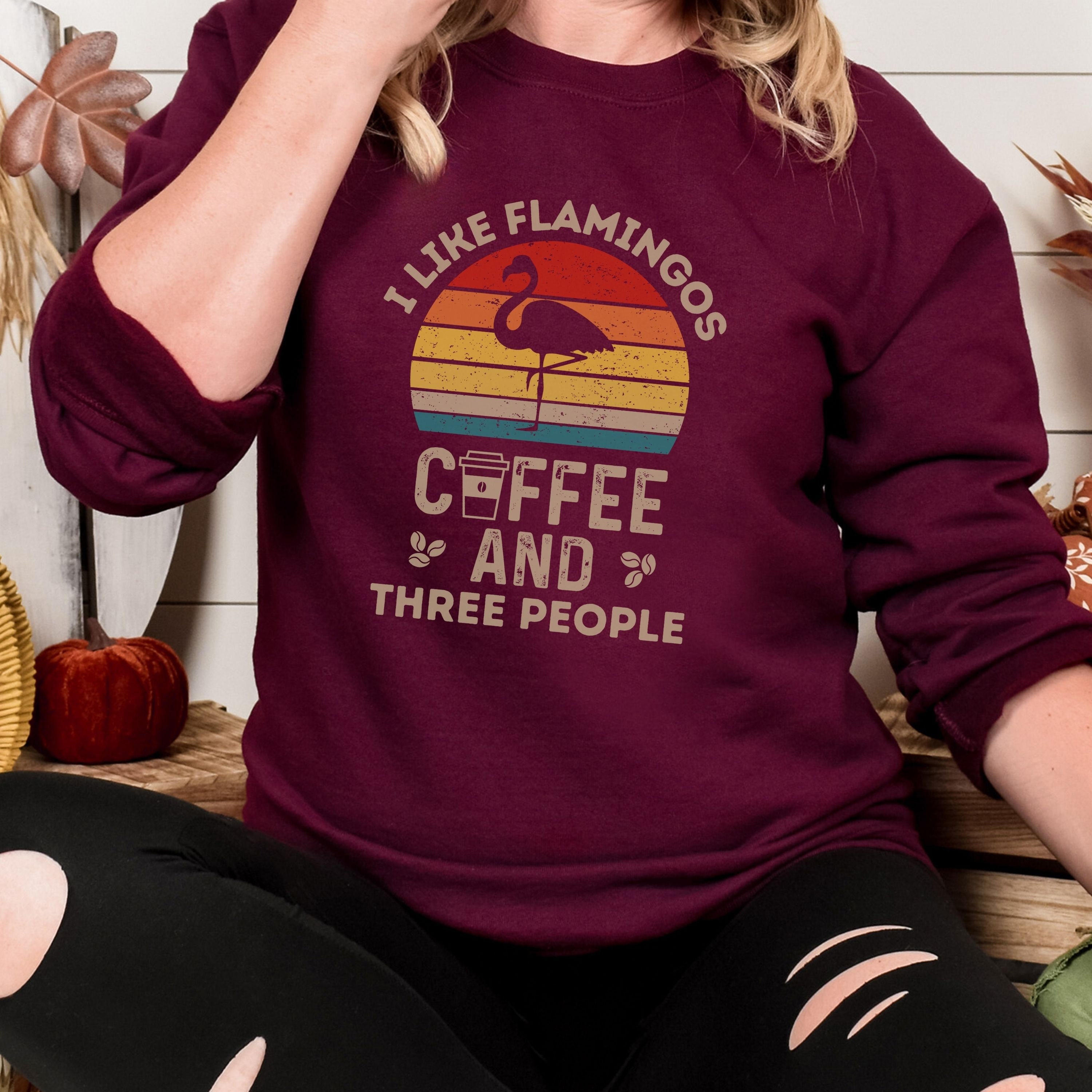 Retro Flamingo Sweatshirt - Ästhetischer Vintage Look