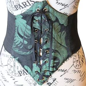 The VM Corset Waist Belt - Lace-Up Renaissance Corset Top Lace-up Belt Goblincore Cottage Core Gothic Corset Belt DnD Whimsigoth Pirate Belt