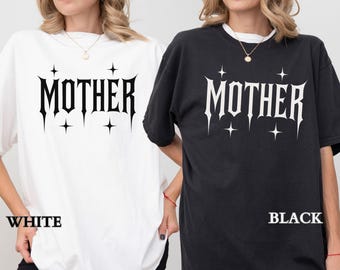 Halloween Mom Shirt, Funny Goth Mother Comfort Colors T-Shirt, Mom Halloween Shirt, Halloween Mama Tee, Spooky Mom T, Halloween Gift for Mom