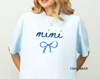 Chemise Mimi Comfort Colors® personnalisée, T-shirt Mimi, Cadeau pour la fête des Mères, Cadeau pour grand-mère, Nouvelle annonce Gigi Nana Nonna Lolli, Cadeau Grammy