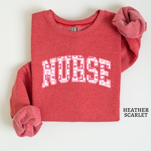 Valentine's Nurse Sweatshirt, RN Valentine's Day Sweater, Valentines Gift For Registered Nurse, Valentines Day ER Nurse Gift, New Nurse Gift