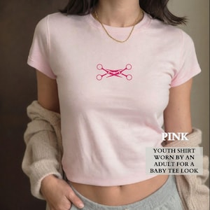 Lesbian Shirt, Sapphic Scissors Subtle Lesbian Pride Baby Tee,Queer Pride Party Group Matching Shirt, LGTBQ Gift for Her, Gift for Girfriend