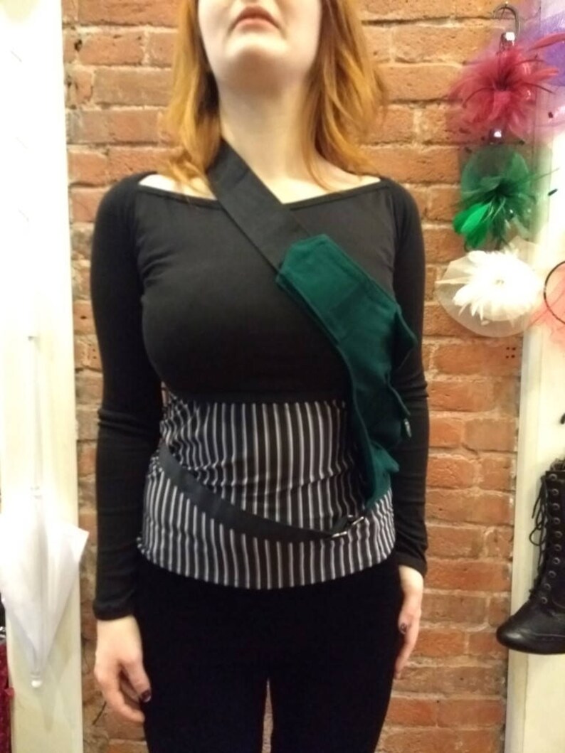 Steampunk Pocket Belt Green