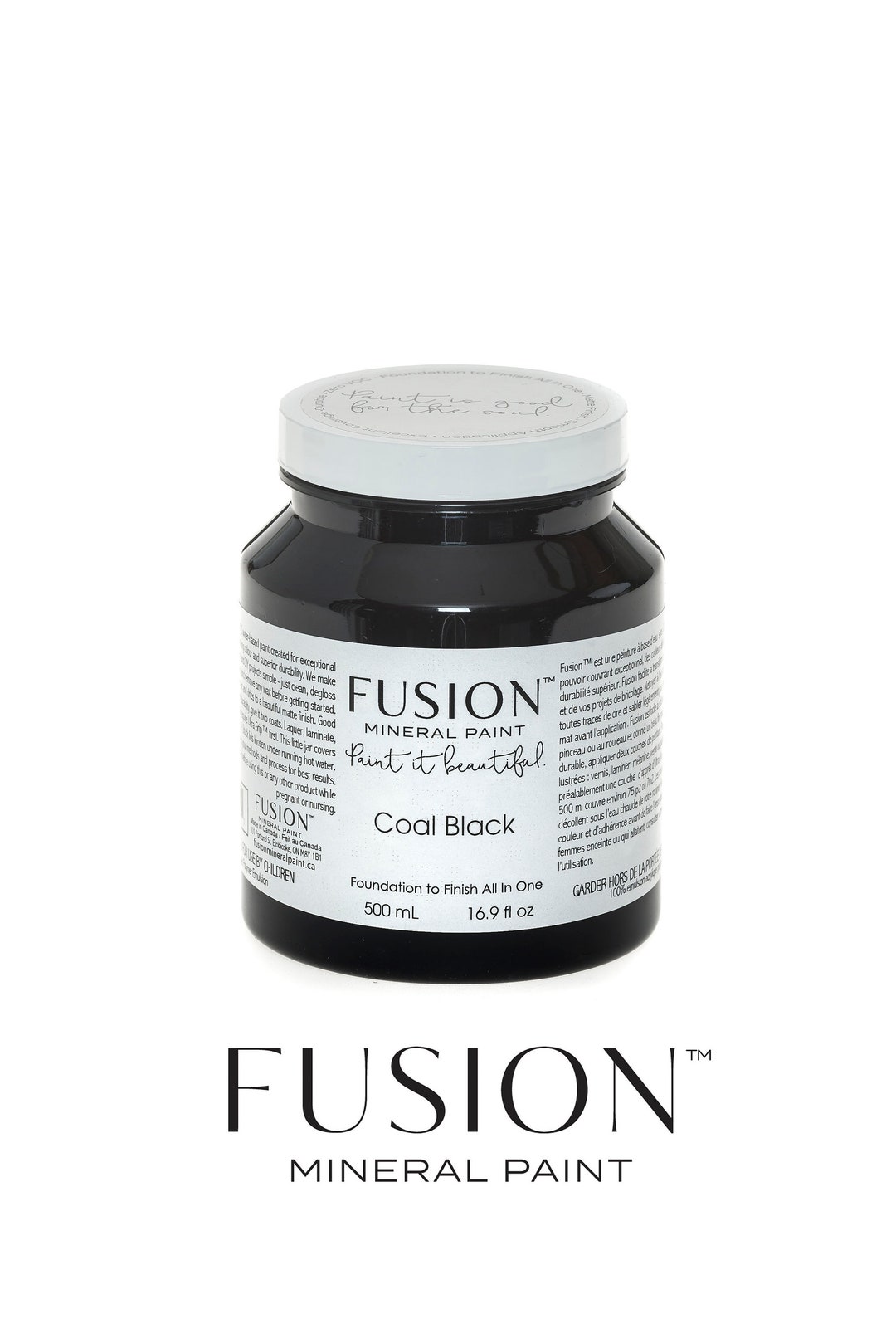 FUSION Mineral Paint Coal Black Etsy