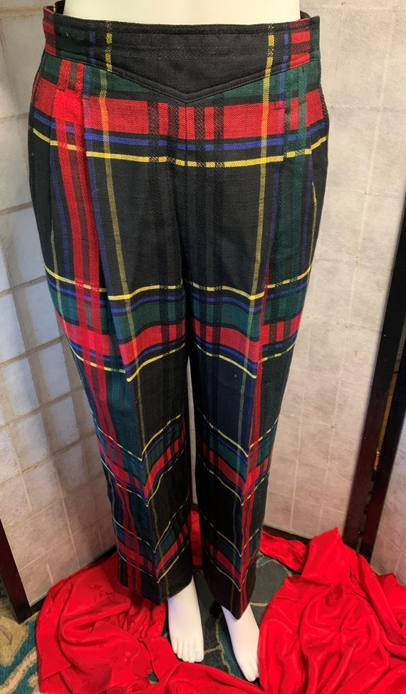 Christian Dior Tartan Plaid Pants