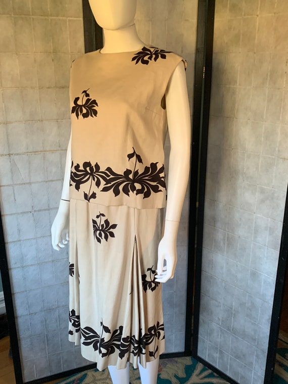 DONALD BROOKS 1960s Linen Dress