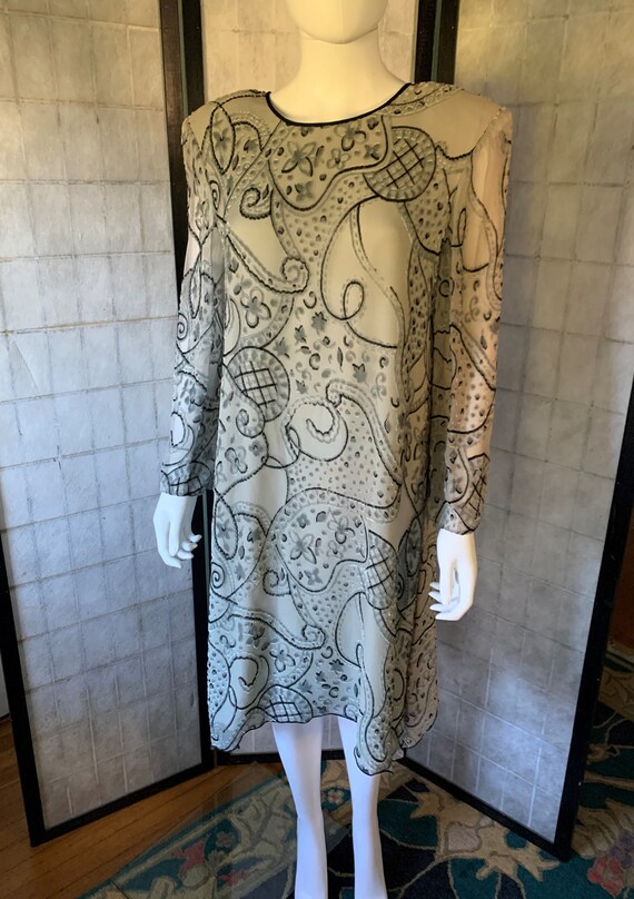 Holly Harp Cut Velvet Dress