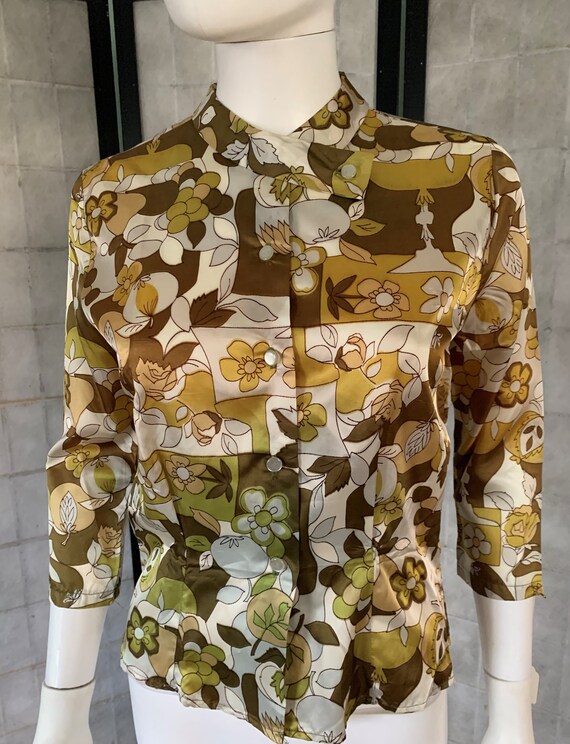 Beautiful Floral Print Rayon Blouse