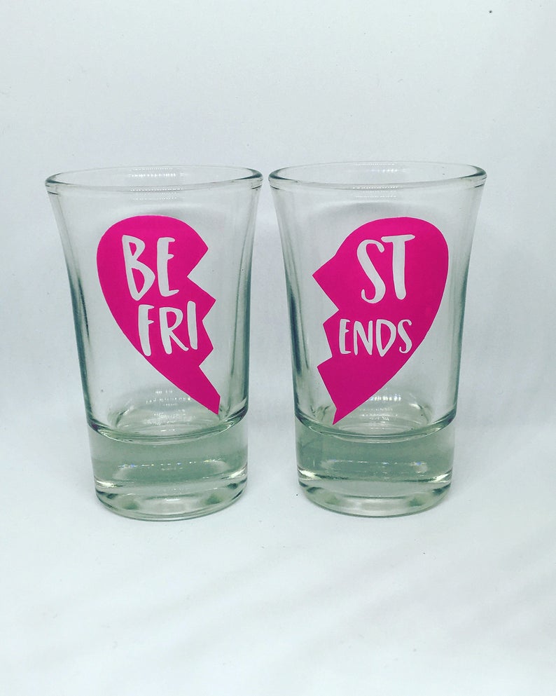 Best Friends Shot Glasses Etsy