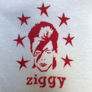 ZIGGY STARDUST David Bowie inspired Soft baby graffiti GERBER Onesies Unisex 6-9M